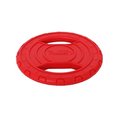 Petpurifiers Frisbee Durable Chew & Fetch Teether Dog Toy; Red - One Size PE117152